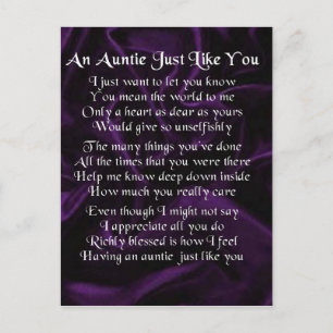 Auntie Dikt - Lila Vykort