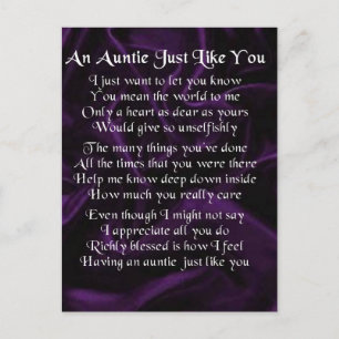 Auntie Dikt - Lila Vykort