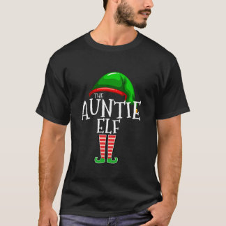Auntie Elf Group Matching Family julgåva Au T Shirt