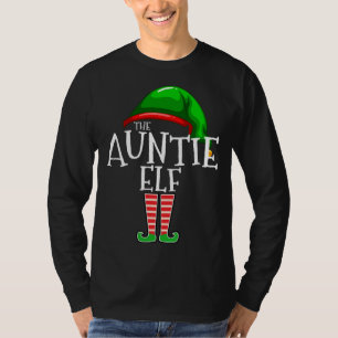 Auntie Elf Group Matching Family julgåva Au T Shirt