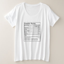 Auntie eller Uncle Näringsrik Faktum T Shirt