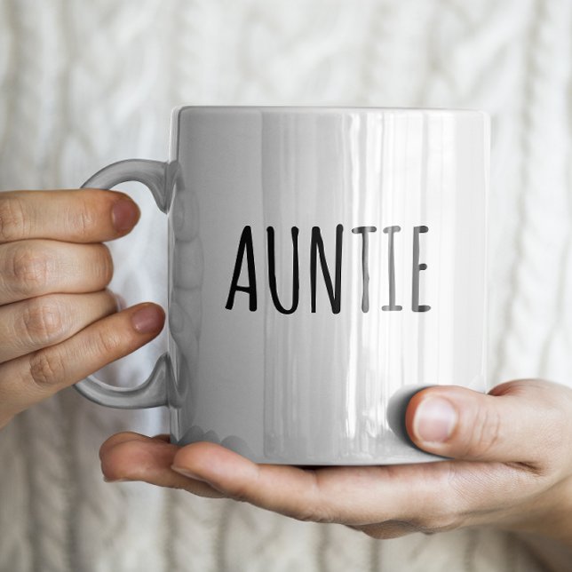 "Auntie" Enkel modern jordbrukshus Kaffemugg (Skapare uppladdad)