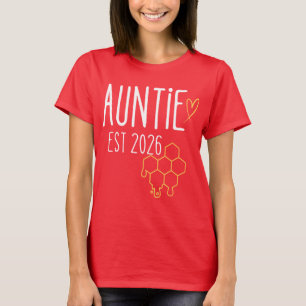 Auntie Est 2026 Honeycomb Design T Shirt