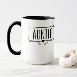 Auntie Est. Anpassningsbar Moster inrättade nya M Mugg