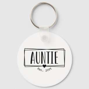 Auntie Est. Anpassningsbar Moster inrättade nya M Nyckelring