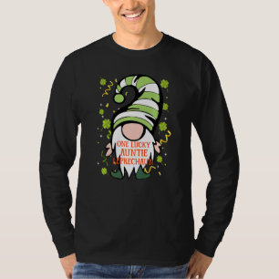 Auntie Funny St Patrick S Day Lucky Gnome Family M T Shirt