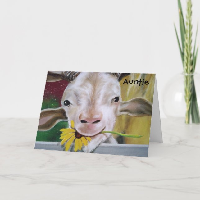 "AUNTIE" GRATTIS PÅ FÖDELSEDAGEN-DIN ÄR SÅ MYCKET  KORT (Framsida)