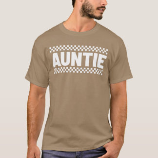 Auntie Hosting Tävling Pit Crew Checkw Birthday Pa T Shirt