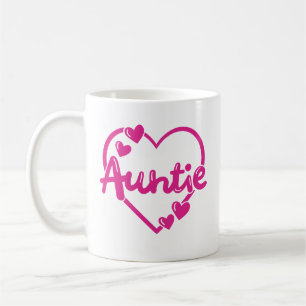 "Auntie" i mode doll rosa anpassningsbar Kaffemugg