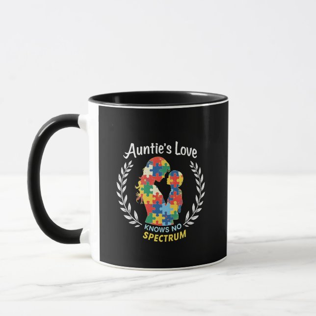 Auntie Kärlek har ingen kännedom om spektrumautism Mugg (Vänster)