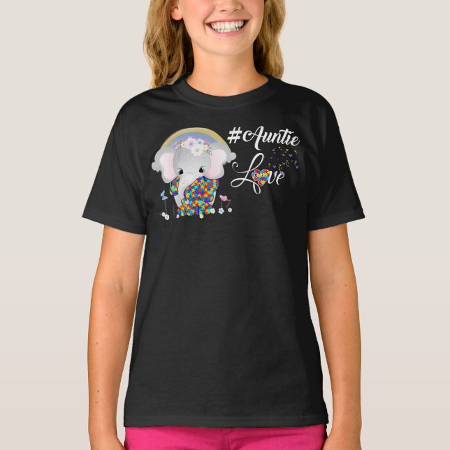 auntie kärlek t shirt (Framsida)