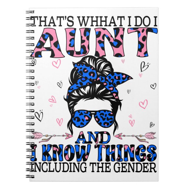 Auntie Keeper of the Gender Reveal Party Ideas Anteckningsbok (Framsidan)