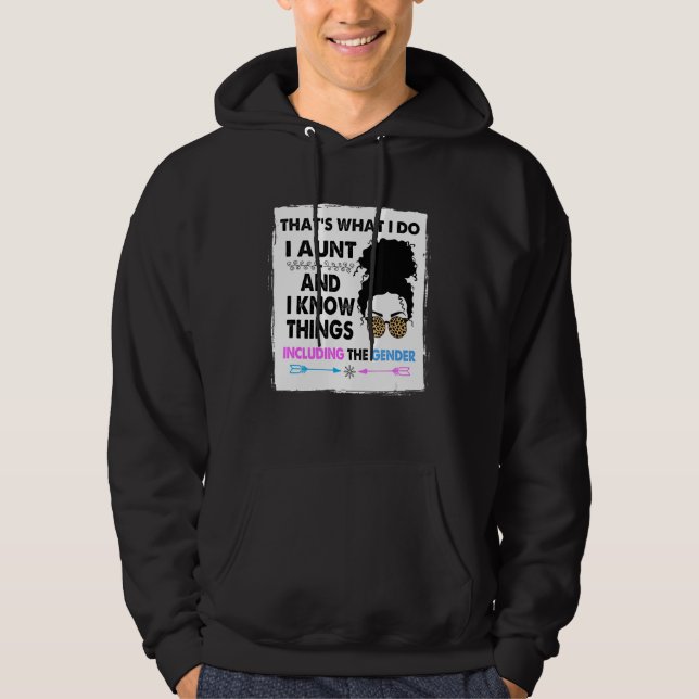 Auntie Keeper of the Gender Reveal Party Ideas Leo Hoodie (Framsida)