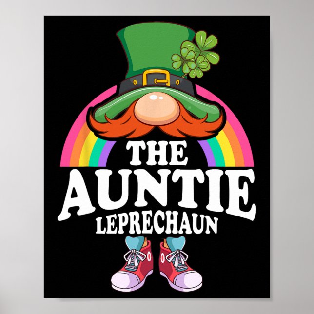 Auntie Leprechaun St patricks day Costume Poster (Framsidan)