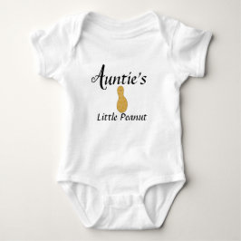 Auntie Little Peanut Niece Nephew Cute Newborn T Shirt