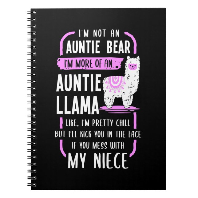 Auntie Llama Anteckningsbok (Framsidan)