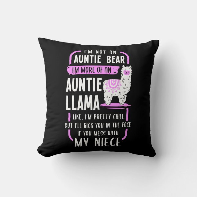 Auntie Llama Kudde (Framsida)