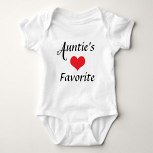 Auntie Niece Nephew Favorite Nickname Newborn Cute T Shirt