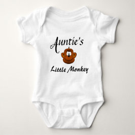 Auntie Niece Nephew Monkey Nickname Newborn Cute T Shirt