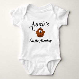 Auntie Niece Nephew Monkey Nickname Newborn Cute T Shirt