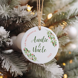 Auntie och farbror First jul Ceramic Ornament
