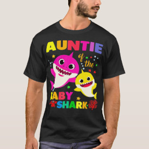 Auntie of the Baby Shark Birthday Auntie Shark _4 T Shirt