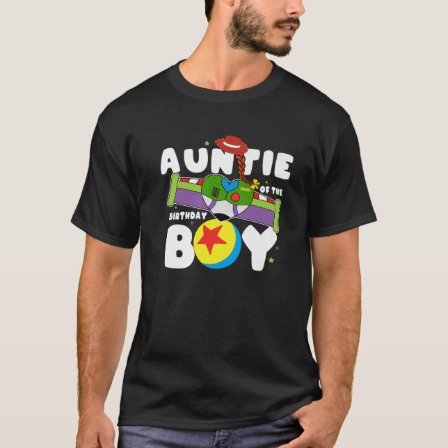 Auntie of the Birthday Boy Leksak Älskare Funny St T Shirt (Framsida)