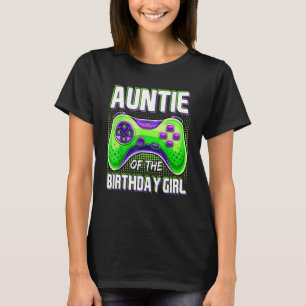 Auntie of the Födelsedagsfest Boy Matching Family T Shirt