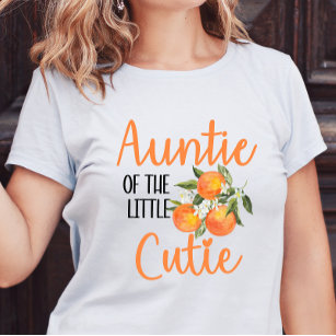 Auntie of the Little Cutie Baby Shower T-shirt