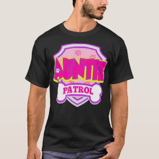 Auntie Patrol Hund Funny Gift Födelsedagsfest T Shirt