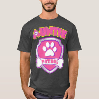 Auntie Patrol Hund Mamma Pappa Funny Gift Birthday T Shirt