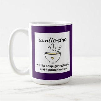 Auntie-Pho Soppa Noodles Hugs antifascism Kaffemugg