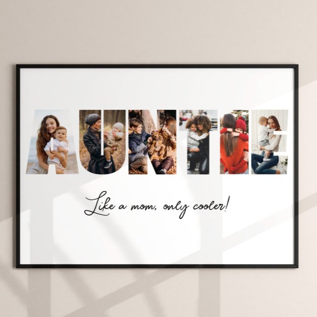 Auntie Photo Collage Poster (Skapare uppladdad)
