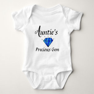 Auntie Precious Gem Niece Nephew Newborn Cute T Shirt