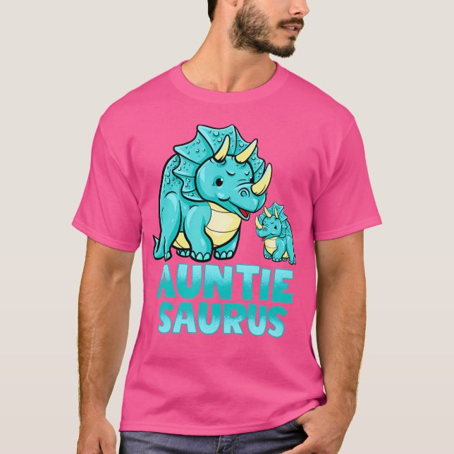 Auntie Saurus Dinosaur Funny Auntiesaurus for Au T Shirt (Framsida)