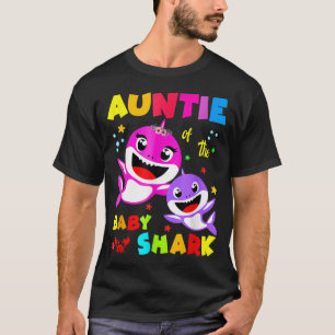 Auntie Shark Birthday Auntie Shark Tees Familgruta T Shirt