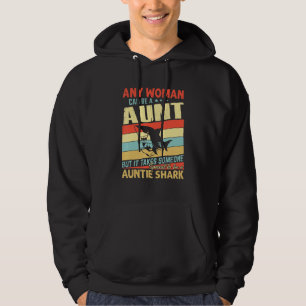 Auntie Shark Shirt Hoodie