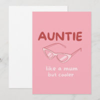 "Auntie - som ett morsa men kylare kort"