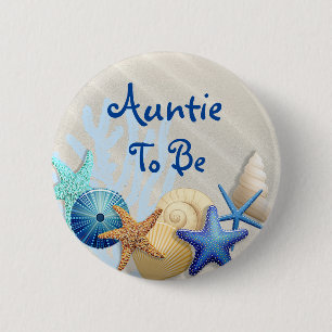 Auntie to Be, Beach ThGoded Baby Shower Knapp