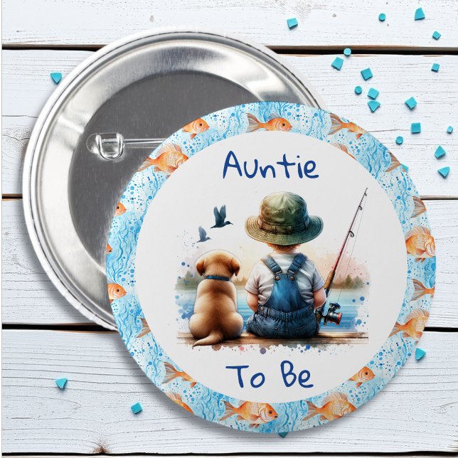 Auntie to BE | Behållare för fiske Knapp (Skapare uppladdad)