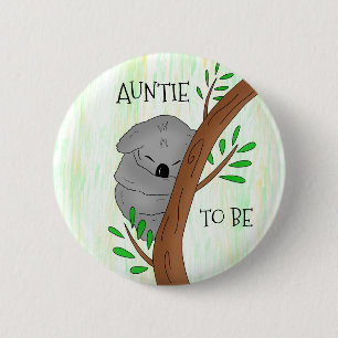 Auntie to be Koala Baby Shower Knapp