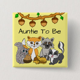 Auntie to be Woodland Forest Animal Baby Shower Knapp