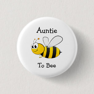 Auntie to Bee Humla Baby Shower Knapp