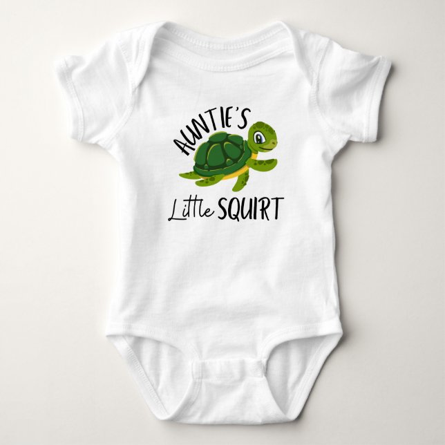 Auntie Turtle Baby, Gravid Reveal T Shirt (Framsida)