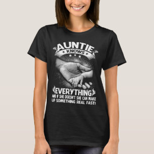 Auntie vet allt t shirt