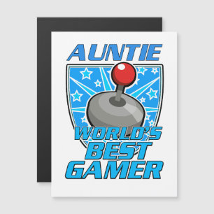 Auntie World's best Gamer-reflektor-logotyp