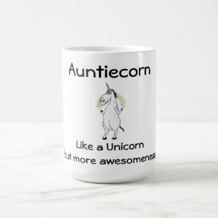 Auntiecorn Unicorn Kaffemugg