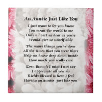 Auntiedikt - rosa blom- design