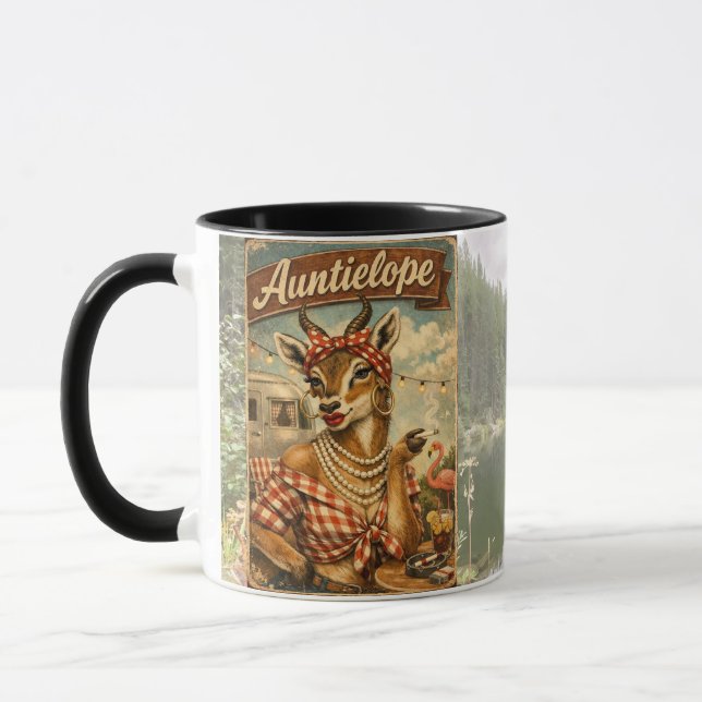Auntielope-mugg Mugg (Vänster)