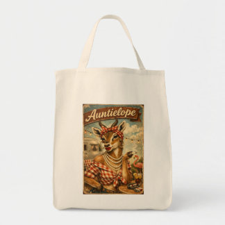 Auntielope Tote Bag Tygkasse